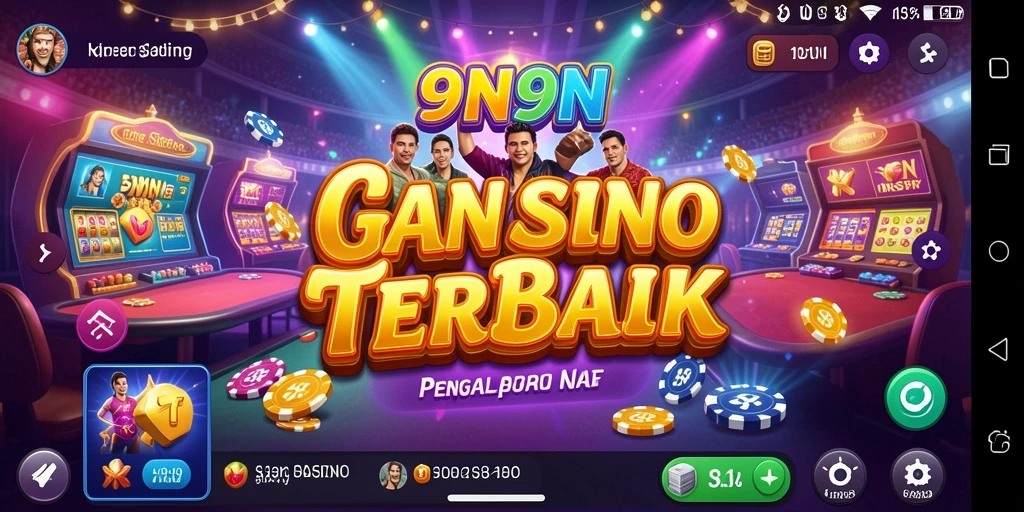 Screenshot gameplay 9N9N menampilkan suasana permainan Kasino yang seru.