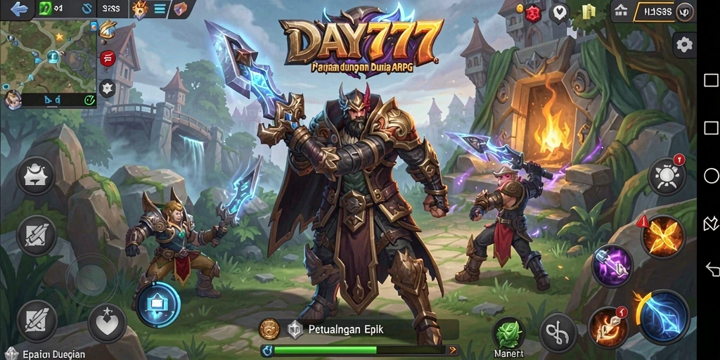 Gameplay seru dan menantang di DAY777 ARPG.
