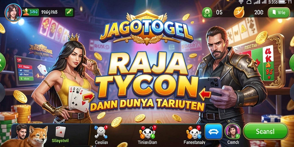 Tampilan gameplay menarik dari JAGOTOGEL dengan elemen Tycoon.