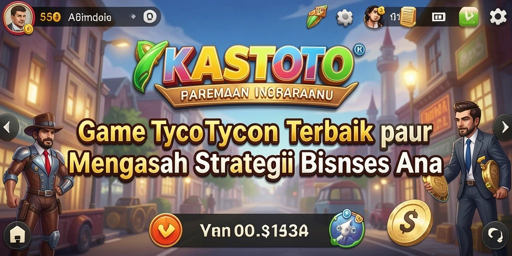 Screenshot gameplay KASTOTO yang menampilkan pengelolaan bisnis.