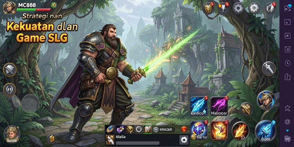 Tampilan gameplay MC888 yang penuh aksi dan strategi SLG.
