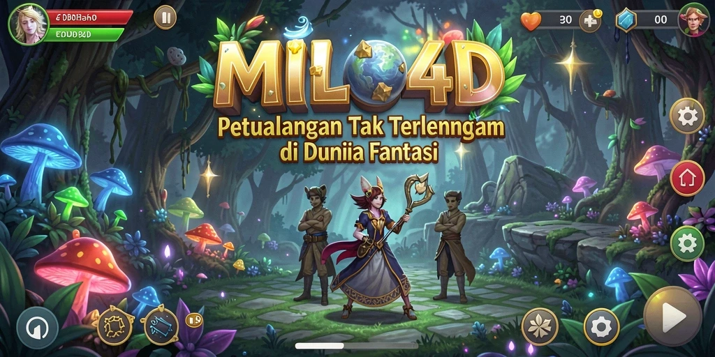 Tampilan gameplay <strong>MILO4D</strong> yang seru dan menantang saat menjelajahi dunia fantasi.