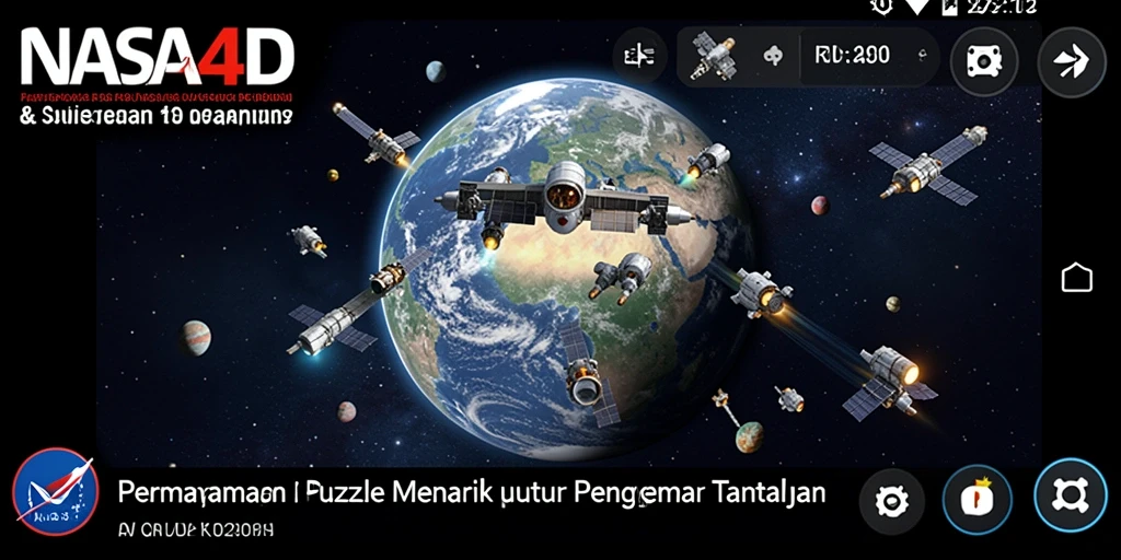 Screenshot utama NASA4D menampilkan gameplay puzzle yang menantang dan menyenangkan.