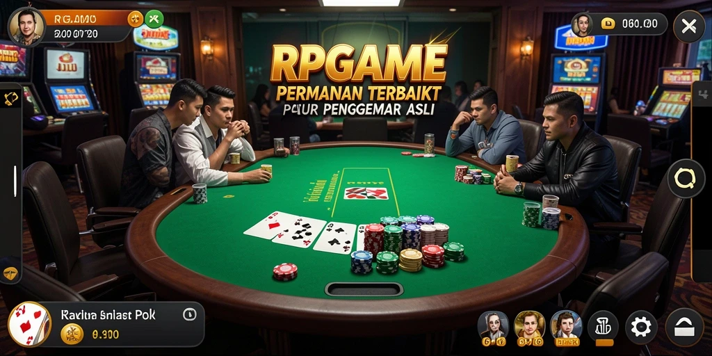 Tampilan menarik RPGAME dengan gameplay Poker yang seru.