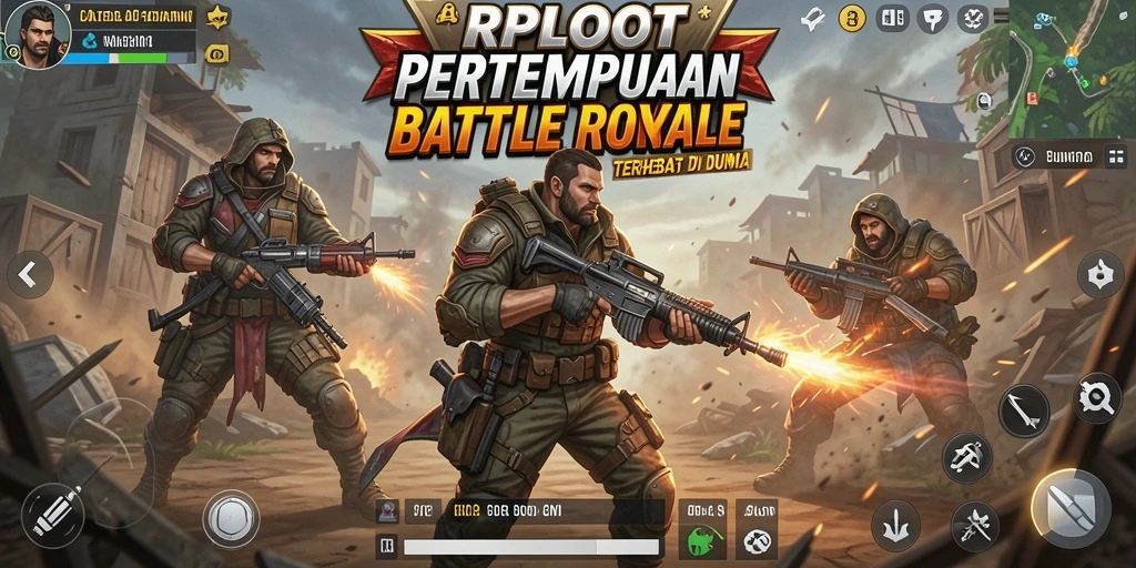Tampilan seru dari gameplay Battle Royale di RPLOOT.