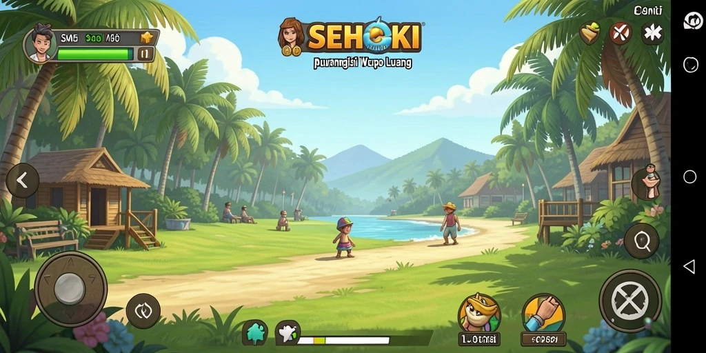 Tampilan gameplay seru SEHOKI dengan berbagai tantangan menarik.