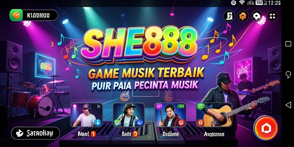 Tampilan gameplay SHE888 yang seru dan interaktif untuk penggemar musik.
