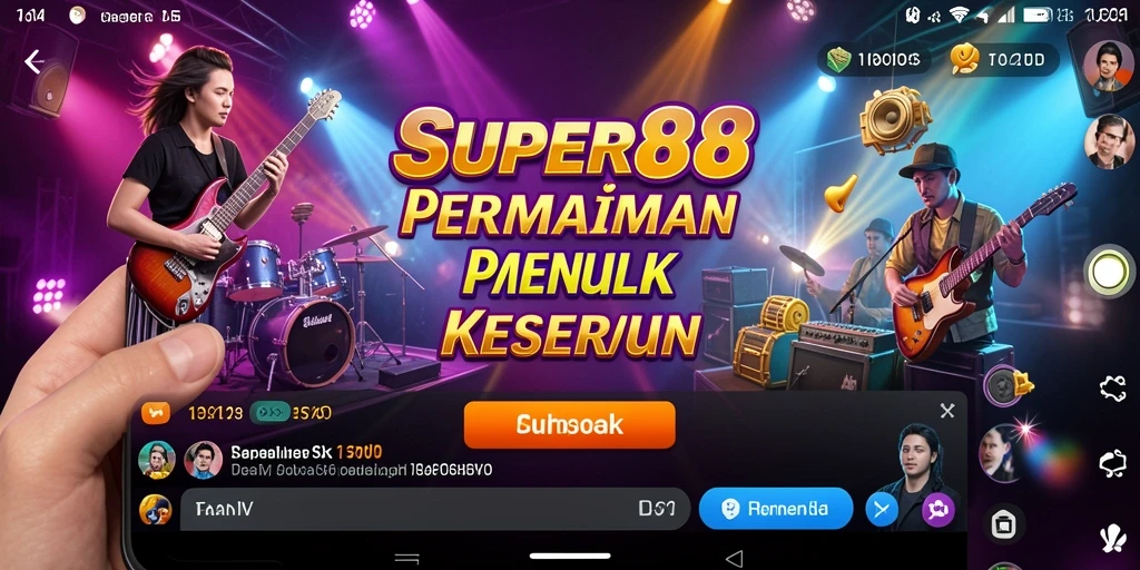 Tampilan screenshot <strong>SUPER88</strong> menampilkan gameplay musik interaktif yang seru.