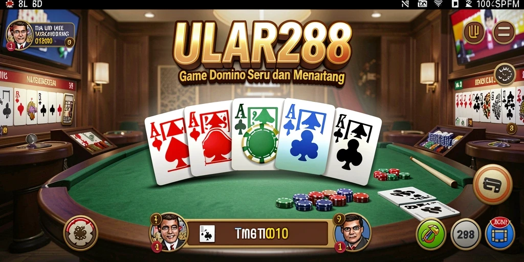 Gameplay Domino ULAR288 yang seru dan menantang.